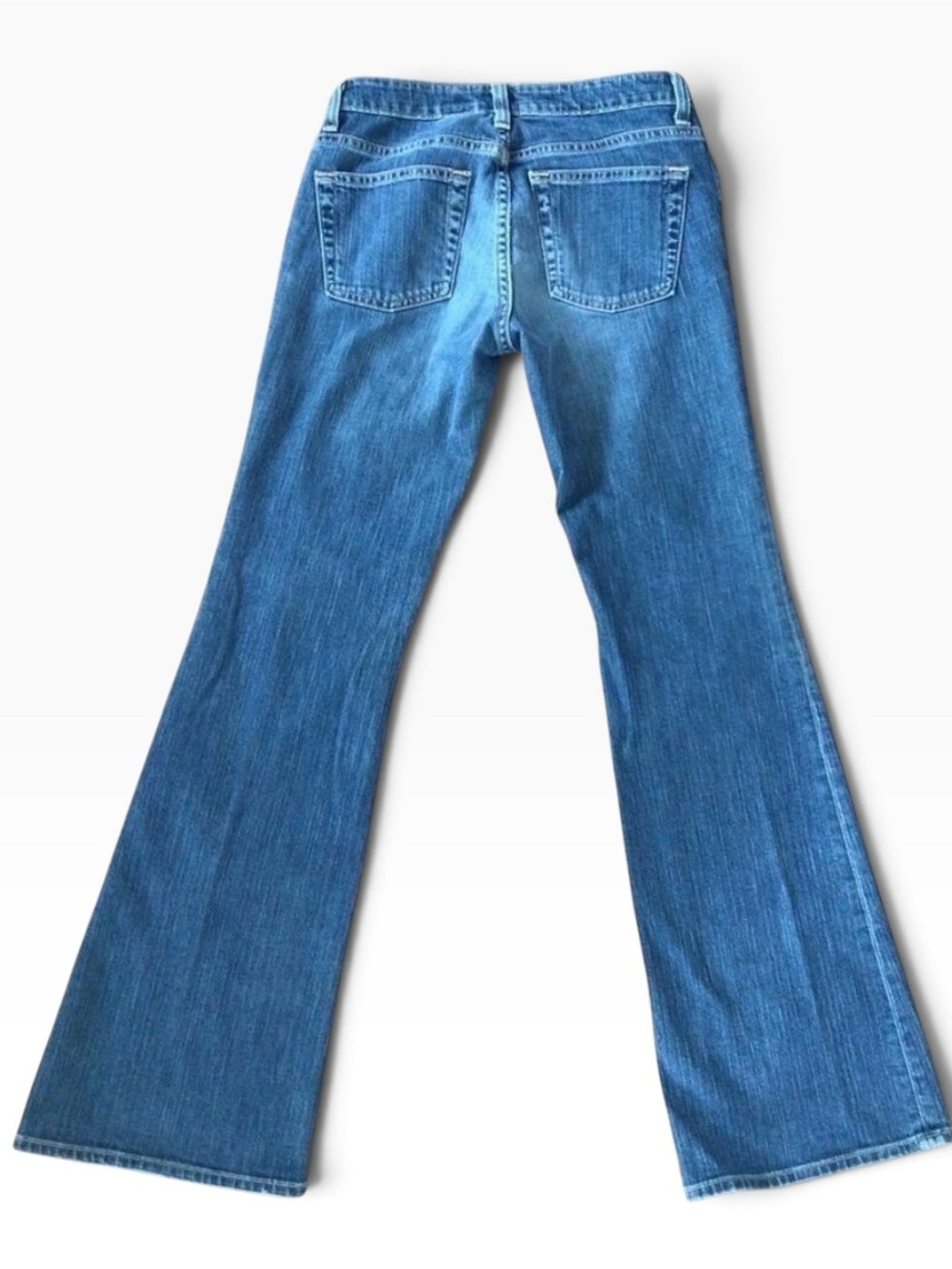 GAP Flare blue jeans size 2 blue wide legs high rise waist stretchy denim 2011